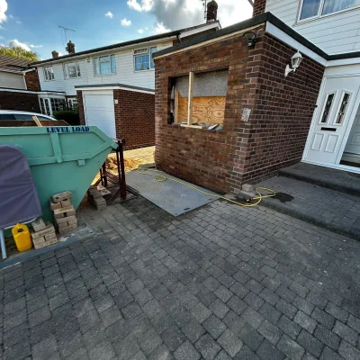 before-building-garage-conversion-southend-essex